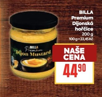 BILLA Premium Dijonská hořčice