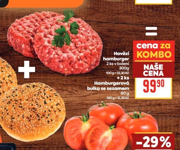 Hovězí hamburger