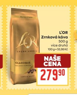 L'OR Zrnková káva