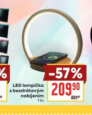 LED lampička s bezdrátovým nabíjením