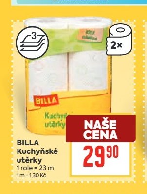 BILLA Kuchyňské utěrky