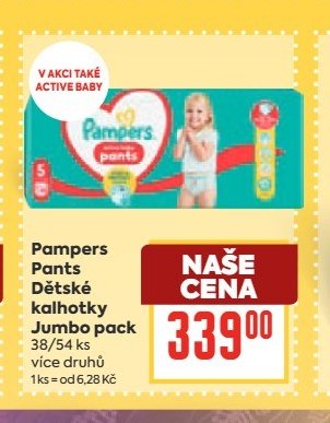 Pampers Pants Dětské kalhotky