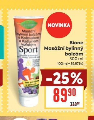 Bione Masážní bylinný balzám
