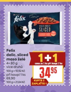 Felix delic. sliced maso želé
