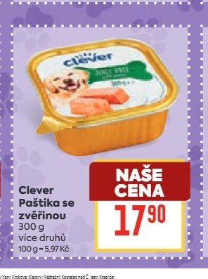 Clever Paštika se zvěřinou