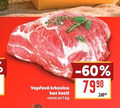 Vepřová krkovice bez kosti