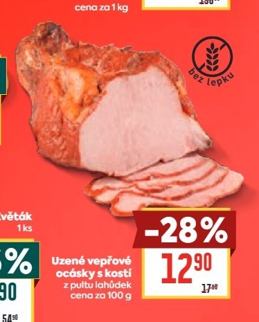 Uzené vepřové ocásky s kostí