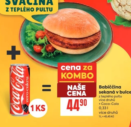 Babiččina sekaná v bulce + Coca-Cola