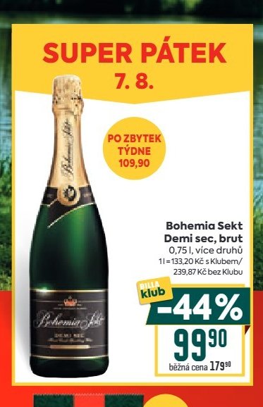 Bohemia Sekt Demi sec, brut 0,75 l