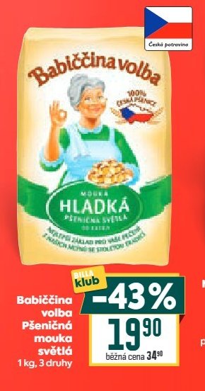 Babiččina volba Pšeničná mouka světlá 1 kg