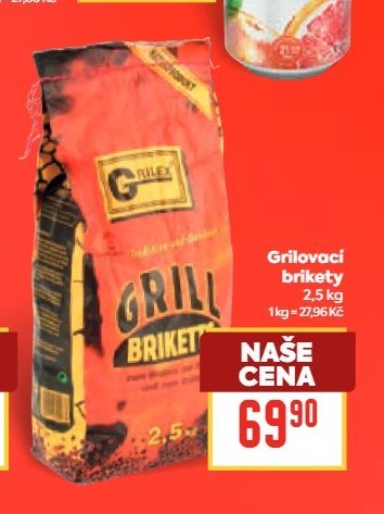 Grilovací brikety 2,5 kg