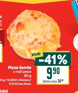 Pizza žemle z naší pece