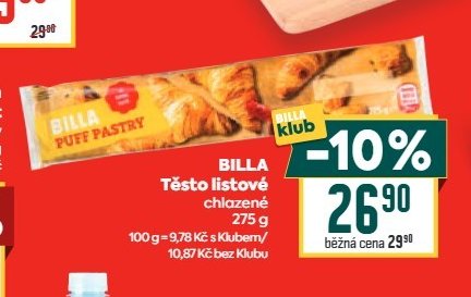 BILLA Těsto listové