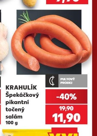 Krahulík Špekáčkový pikantní točený salám