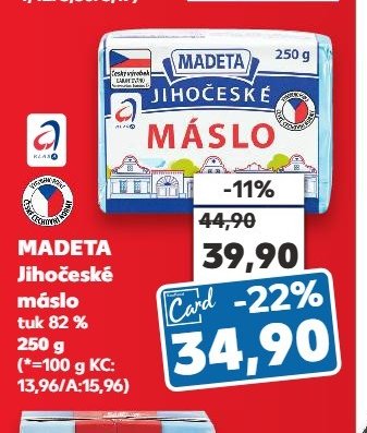 Madeta Jihočeské máslo