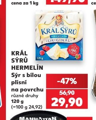 Král sýrů Hermelín