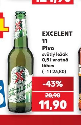 Excelent 11 Pivo světlý ležák