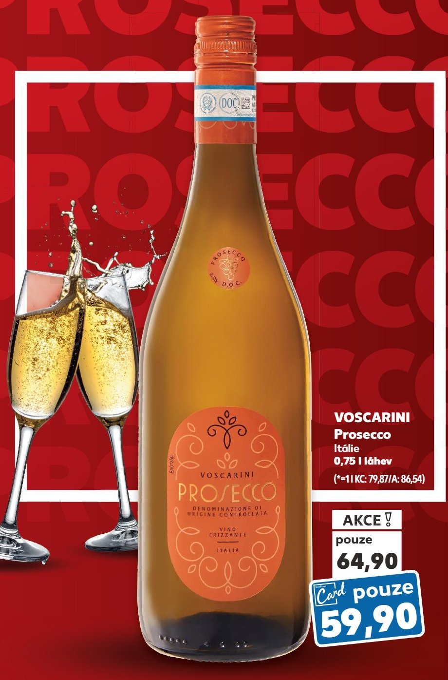 VOSCARINI Prosecco Itálie 0,75 l láhev