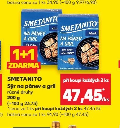 SMETANITO Sýr na pánev a gril