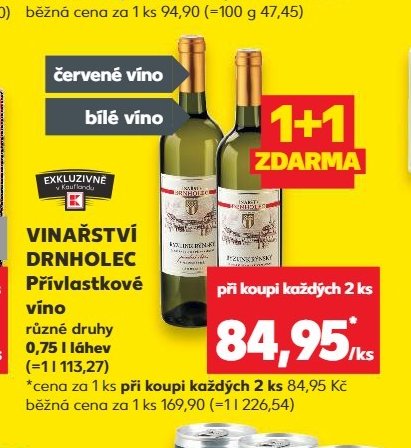 VINAŘSTVÍ DRNHOLEC Přívlastkové víno