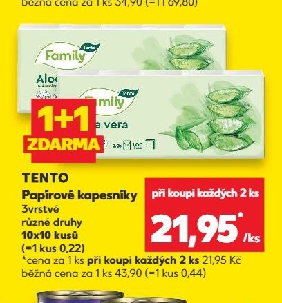 TENTO Papírové kapesníky