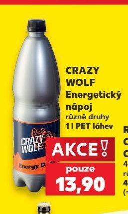 CRAZY WOLF Energetický nápoj