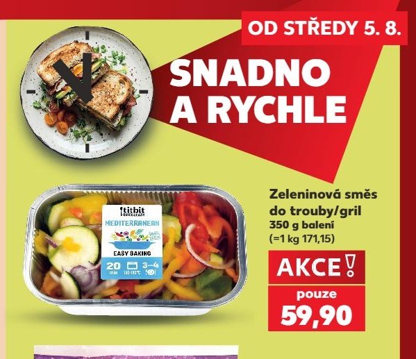 Zeleninová směs do trouby/gril