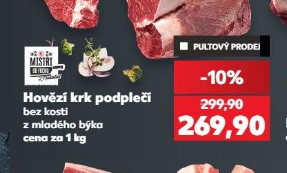 Hovězí krk podplečí