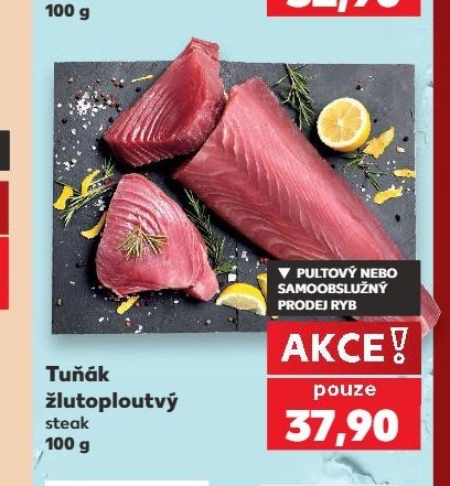 Tuňák žlutoploutvý steak
