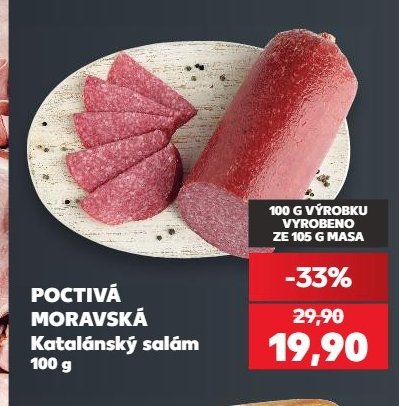 POCTIVÁ MORAVSKÁ Katalánský salám