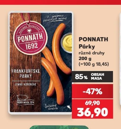 Ponnath Frankfurtské párky