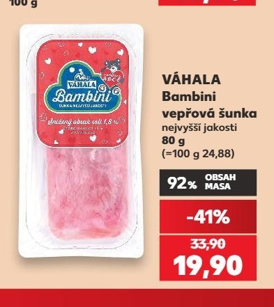 Váhala Bambini vepřová šunka