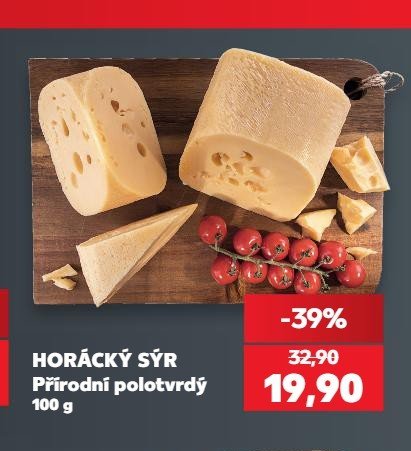 HORÁCKÝ SÝR Přírodní polotvrdý