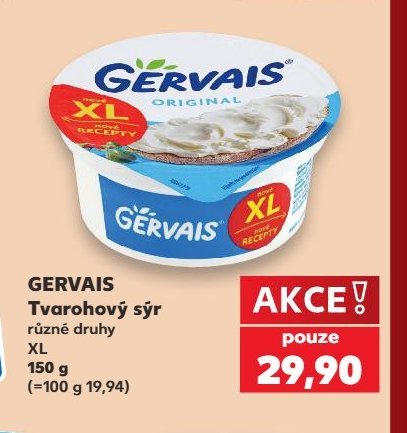 GERVAIS Tvarohový sýr různé druhy XL 150 g