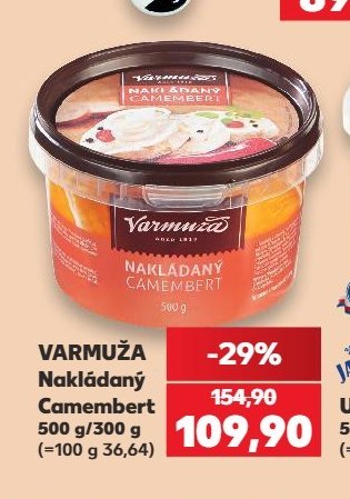 VARMUŽA Nakládaný Camembert 500 g/300 g