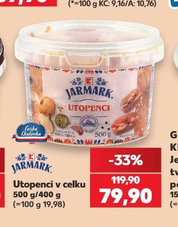 JARMARK Utopenci v celku 500 g/400 g