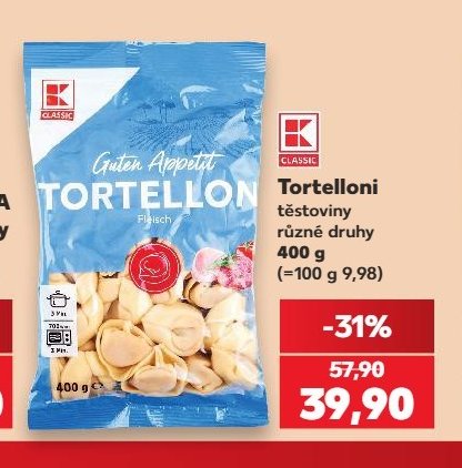 CLASSIC Tortelloni těstoviny různé druhy 400 g