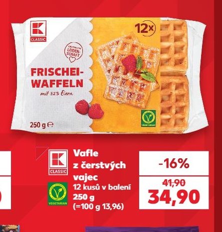 Vafle z čerstvých vajec 250 g