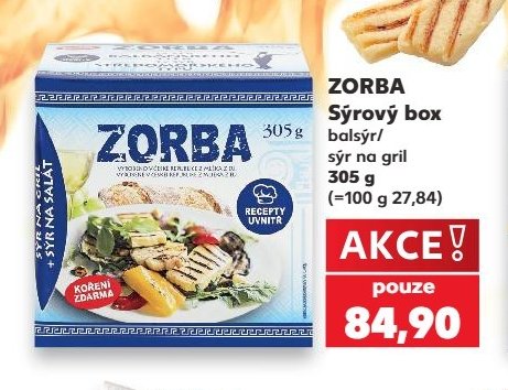 ZORBA Sýrový box balsýr/sýr na gril 305 g