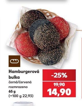 Hamburgerová bulka 65 g