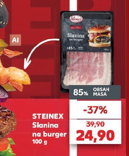 STEINEX Slanina na burger