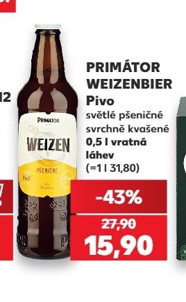 PRIMÁTOR WEIZENBIER Pivo