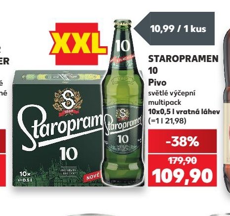 STAROPRAMEN 10 Pivo multipack