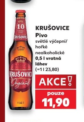 KRUŠOVICE Pivo světlé výčepní/hořké