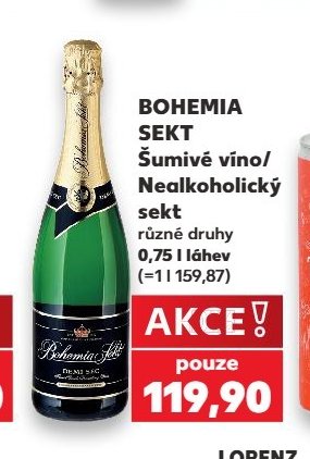 Bohemia Sekt Šumivé víno/Nealkoholický sekt
