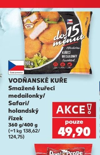 Vodňanské kuře Smažené kuřecí medailonky/Safari/holandský řízek 360g/400g