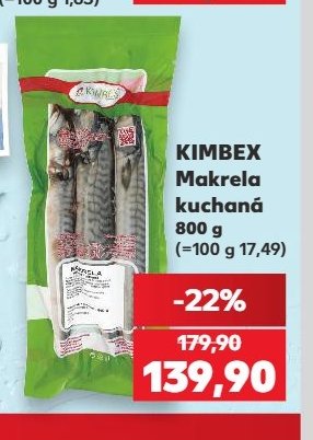 Kimbex Makrela kuchaná 800g