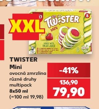 TWISTER Mini ovocná zmrzlina