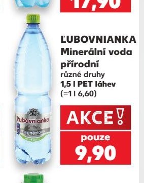 Lubovnianka Minerální voda