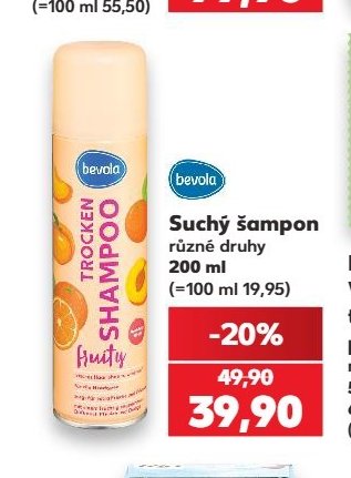BEVOLA Suchý šampon